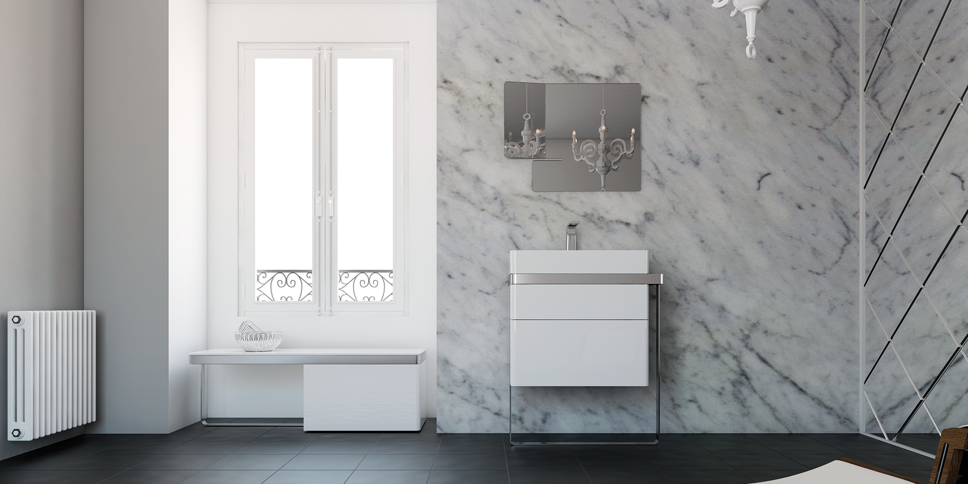 Модуль-тумба с 2 ящиками SR100B Inbani Structure - Вид №3