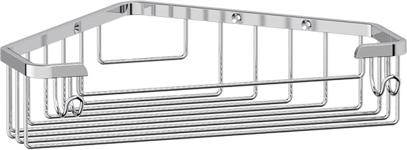 RYN 005 Полочка-решетка с крючками угловая 23 cm FBS Ryna