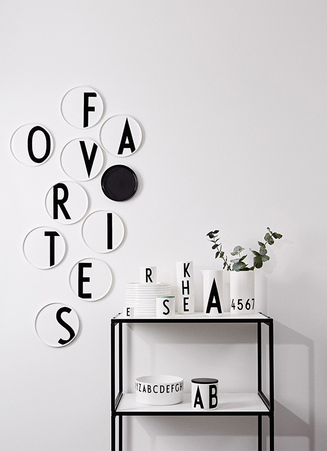 Фарфоровая тарелка N Design Letters 10201500N - Вид №1