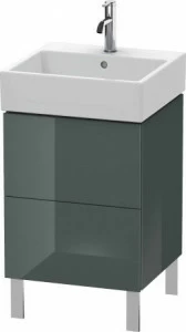 LC677403838 Тумбочка напольная L-Cube #LC6774 484 x 459 мм Доломитово-серый глянцевый лак