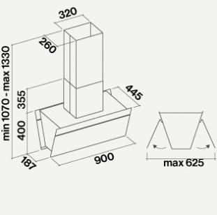 Falmec Островной кожух с фильтрами с активированным углем из нержавеющей стали Design+ sun-id-1402867 - Вид №3