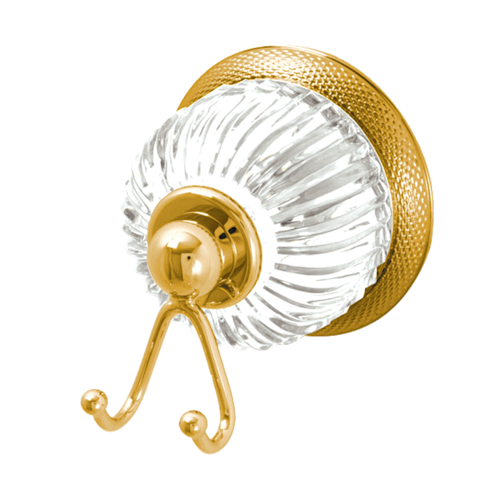 C68-501 C68-501 Настенный двойной крючок ХРУСТАЛЬНЫЙ КУПОЛ Cristal & Bronze COUPOLE CRISTAL  - Вид №1