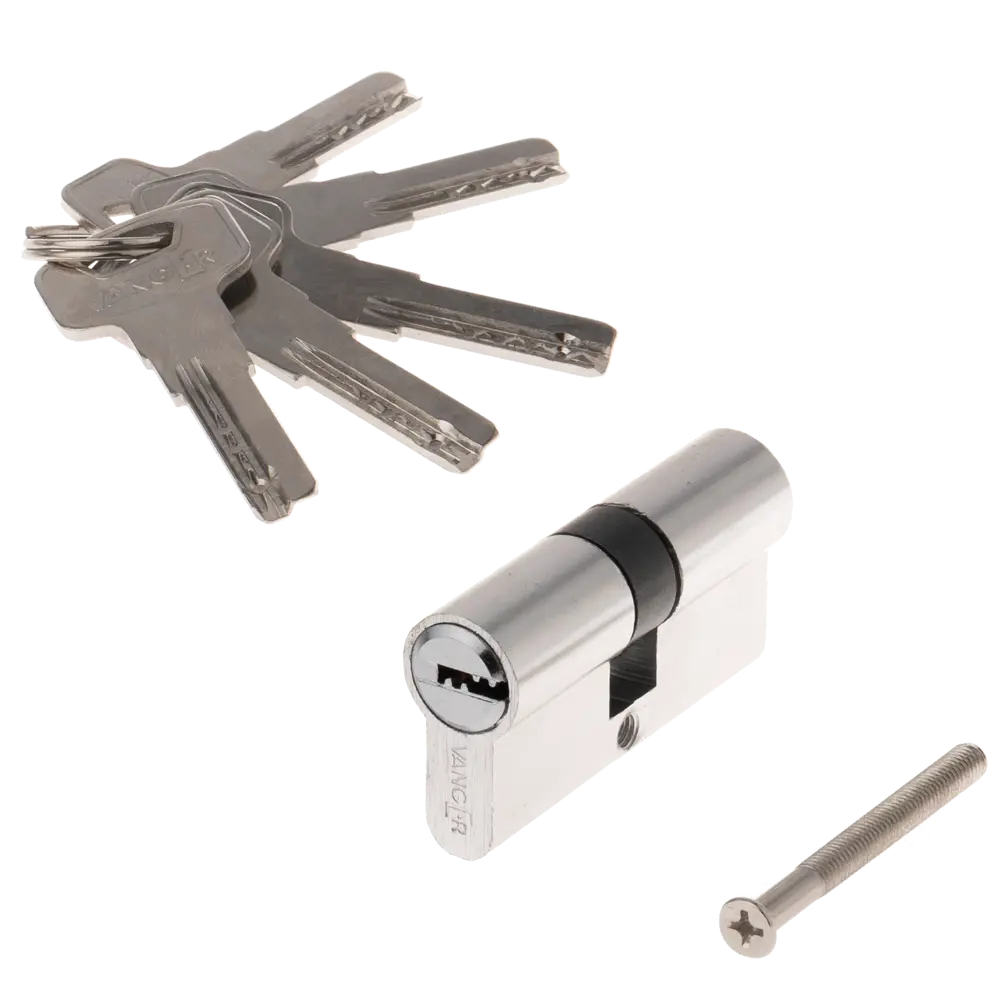 Цилиндр Vanger VM-60 30x30 мм ключ-ключ цвет хром STLM-2027582