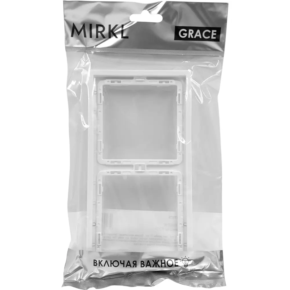Рамка для розеток MIRKL Grace 2 поста белая 89393860 STLM-1544078 - Вид №5