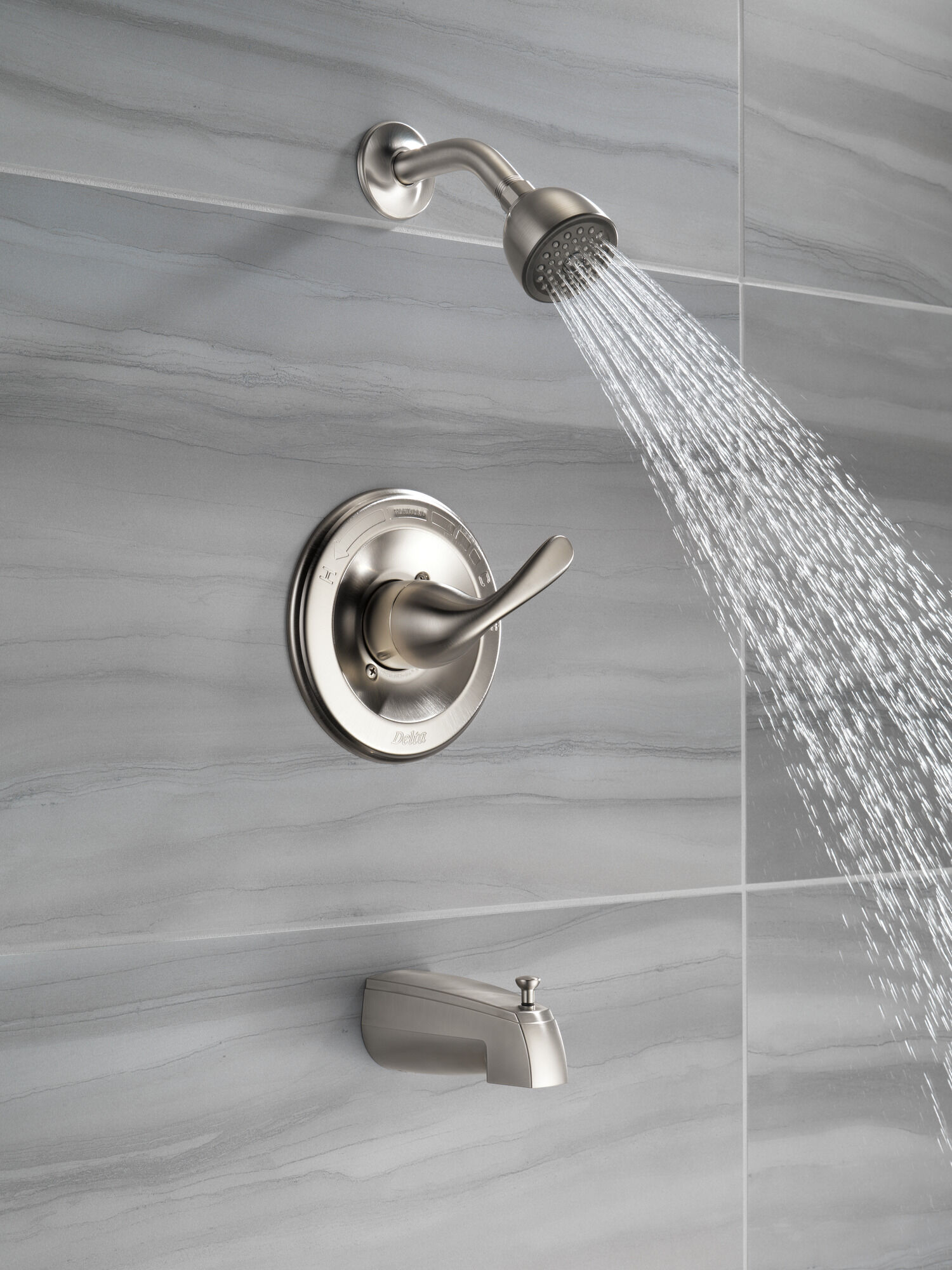 T13420-SSSOS Панель Monitor® 13 Series для ванны и душа Delta Faucet Classic Нержавеющая сталь - Вид №1