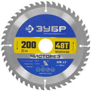 Диск пильный Зубр ЧИСТОРЕЗ 36905-200-32-48_z01 9107885