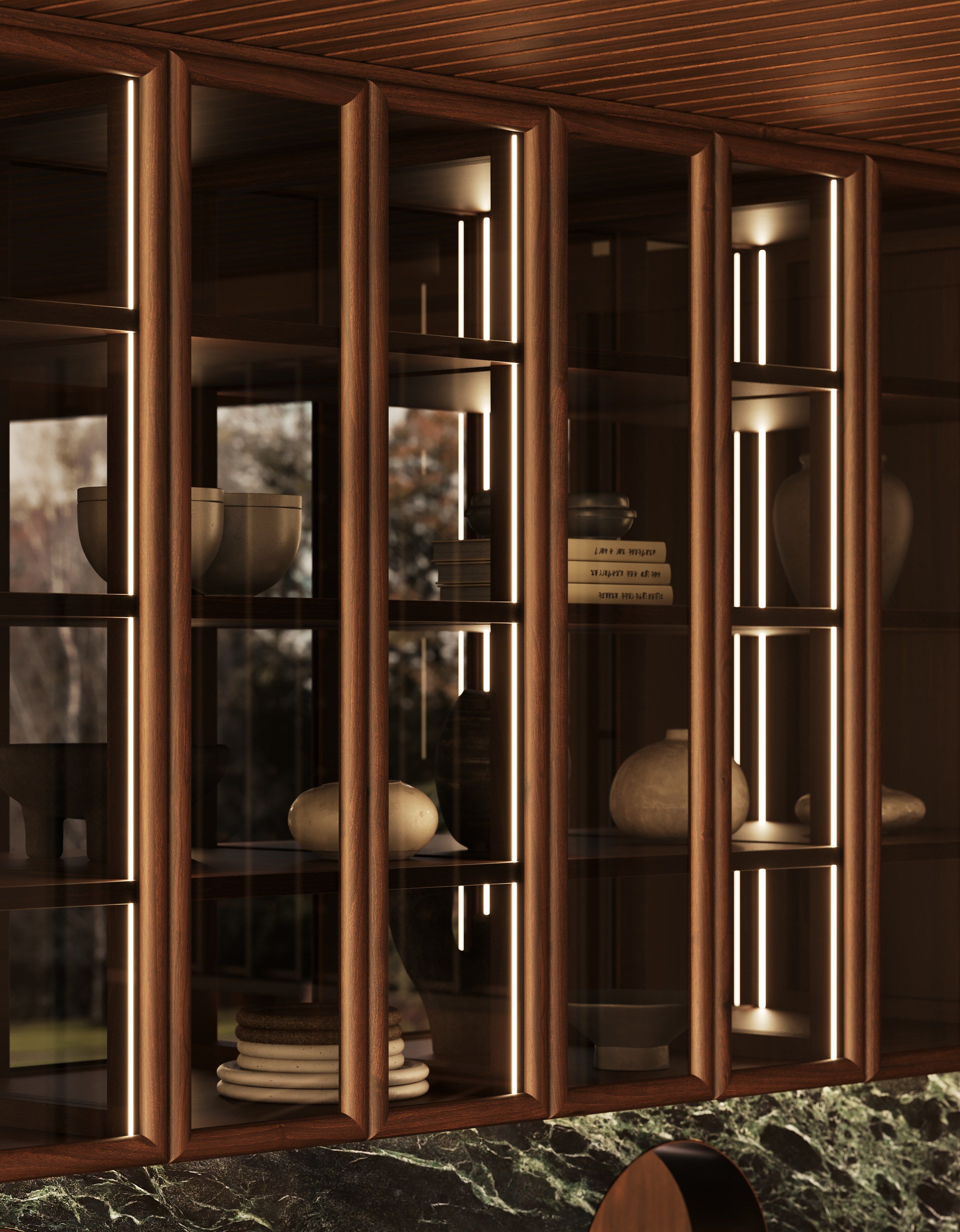 Встроенная кухня из грецкого ореха L'Ottocento Chronos 2.2 ARCH-00153162 - Вид №3