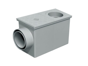 Сифонированная водосточная труба с круглыми трубами с горизонтальным сливом