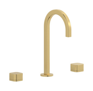 Смеситель для раковины на 3 отверстия с коротким изливом в комплекте с донным клапаном. WE ARE IB eo392os_3 Brushed Gold Elio