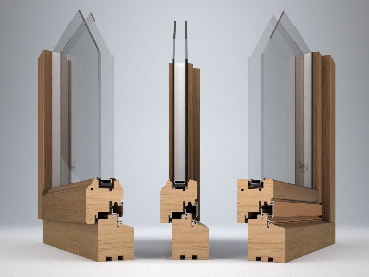 Выдвижная раздвижная дверь из красного дерева Carminati Klima 80 ARCH-00041226 - Вид №4