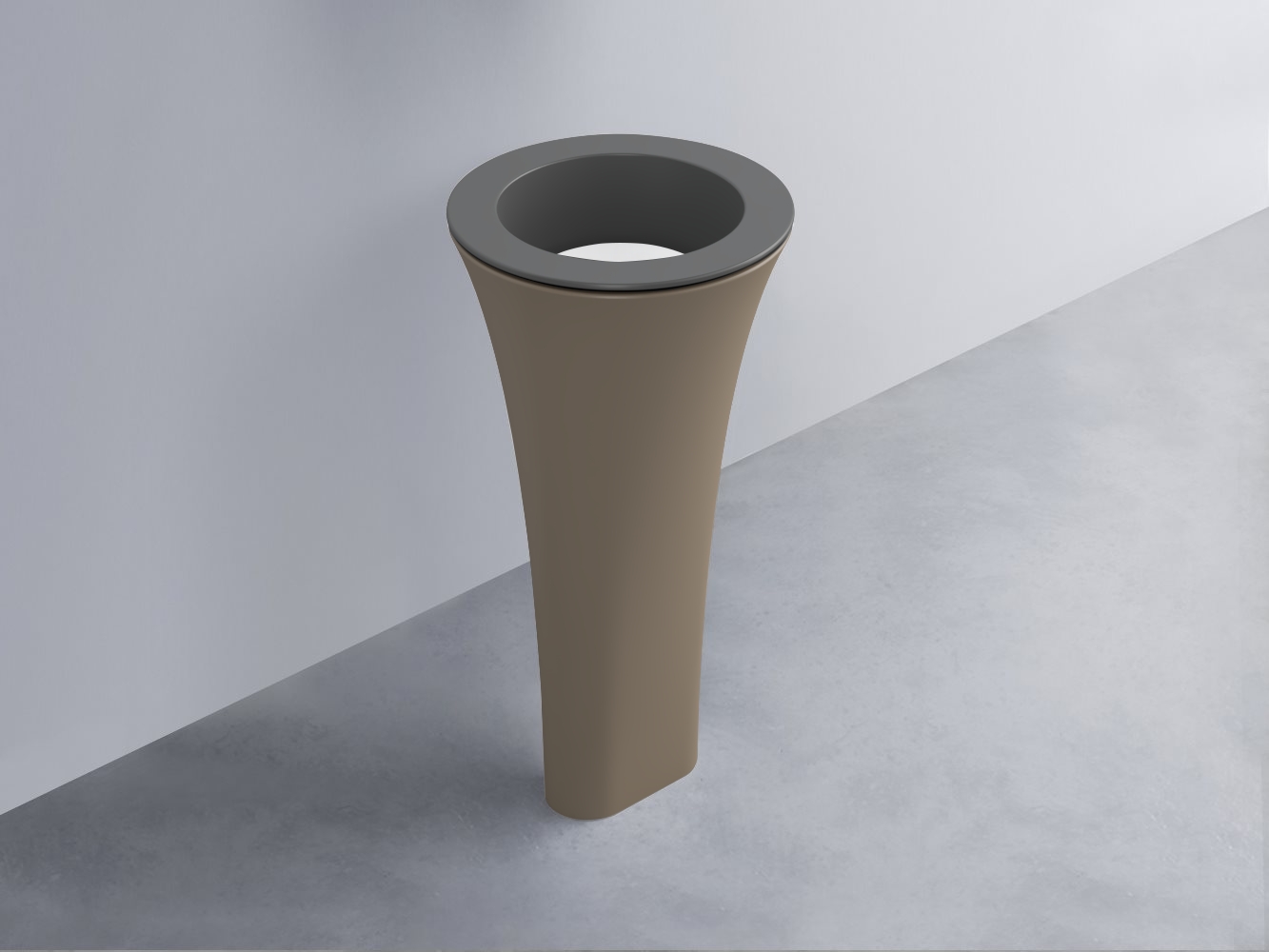 AMLA45-CM+AMPILT-BL+AMCOLT-AN Раковина Amedeo Tondo отдельностоящая cielo Enjoy + Amedeo Ceramica Cielo