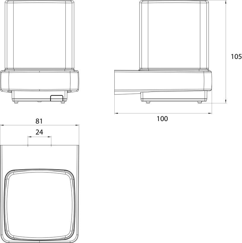 Emco Bad Дозатор мыла со стеклянной стенкой Trend 0221 001 01 - Вид №4