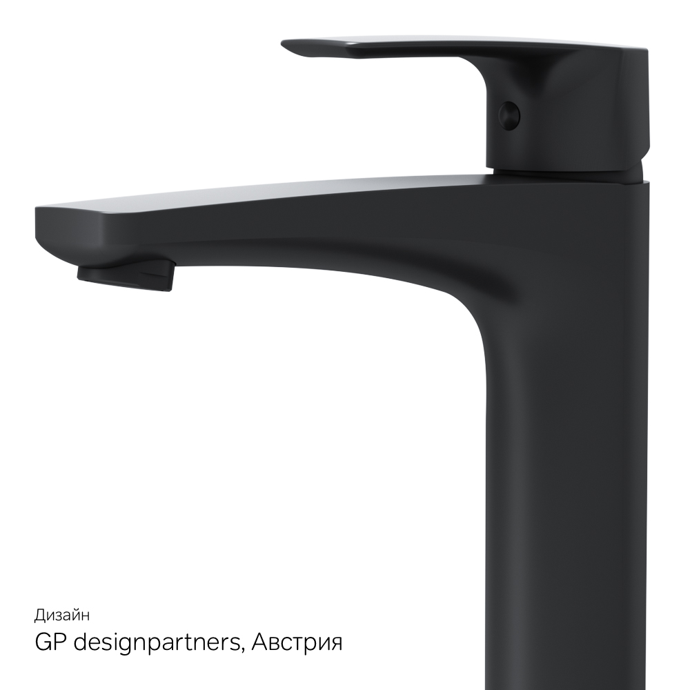 F90A92022 смеситель для умывальника высокий черный шт. AM.PM Gem - Вид №8
