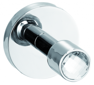 H9700/09CRС Sanibano Sahara, крючок одинарный, цвет хром-кристаллы Swarovski crystal