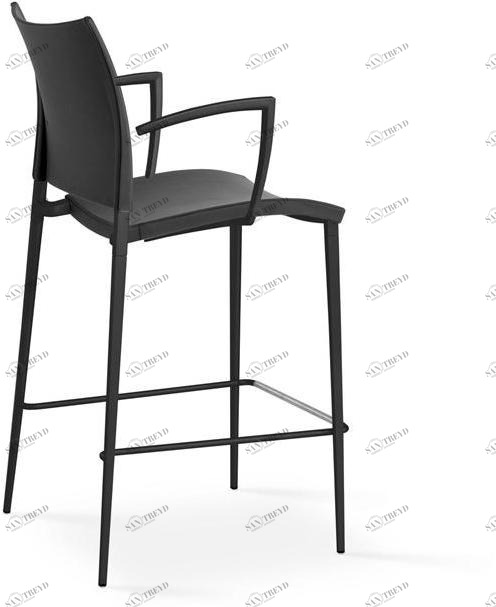 Desalto Высокий кожаный табурет с подлокотниками Sand sun-id-1417821