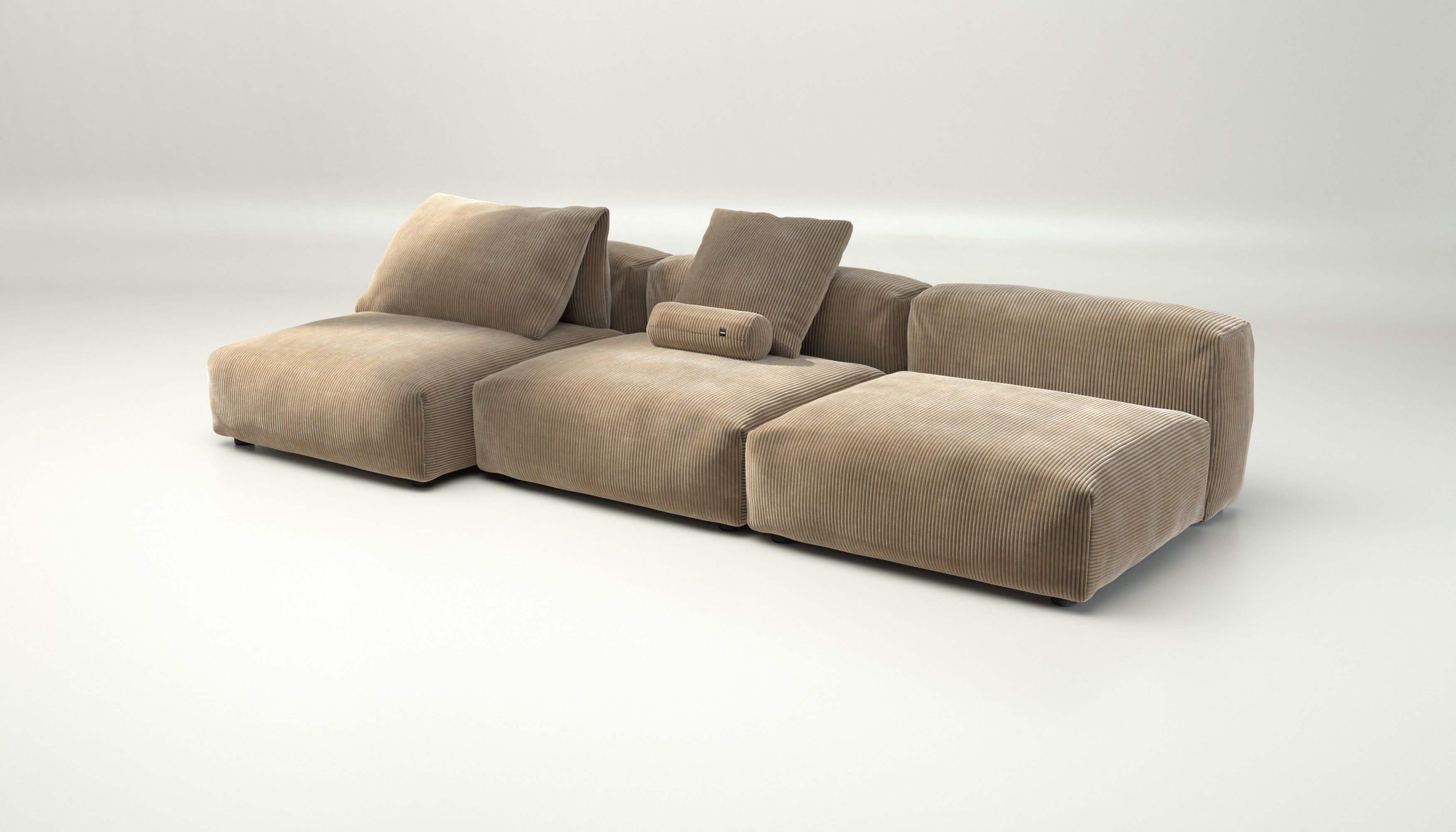 Модульный диван с полуостровом vetsak Cord Velour ARCH-00039016 - Вид №1