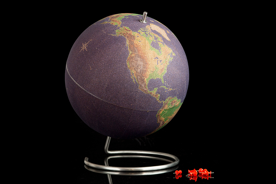 SK CORKGLOBE3 Глобус цветной colour большой Suck UK  - Вид №10