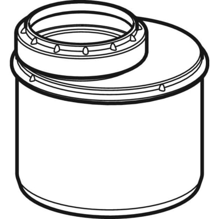 390.576.14.1 Переходник эксцентриковый Geberit Silent-PP, короткий Geberit  - Вид №1