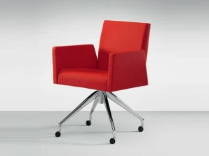 MASCAGNI Мягкое кресло на кожаном жердочке Lounge