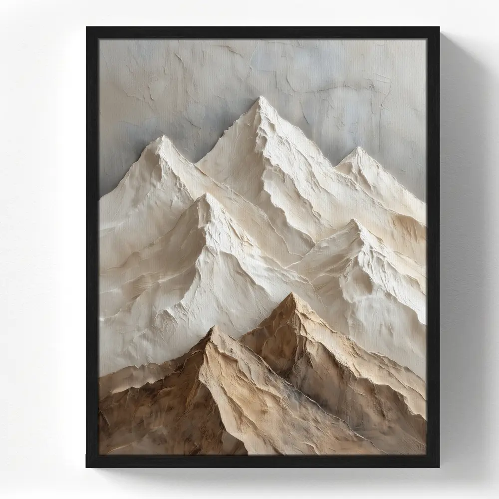 Картина в раме Горы 3D 40x50 см цвет разноцветный POSTERMARKET STLM-2062787