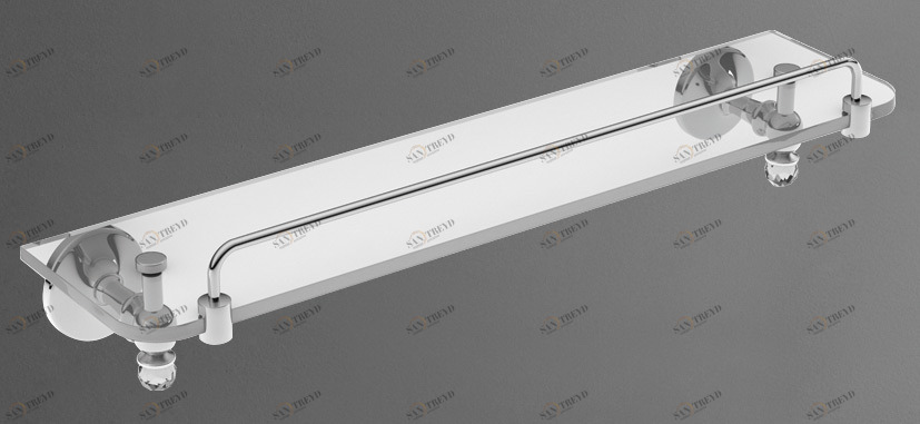 Полка стеклянная ART&MAX ANTIC CRYSTAL AM-E-2682SJ-Cr 