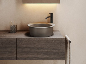 Подвесной модульный шкаф для ванной комнаты с ящиками