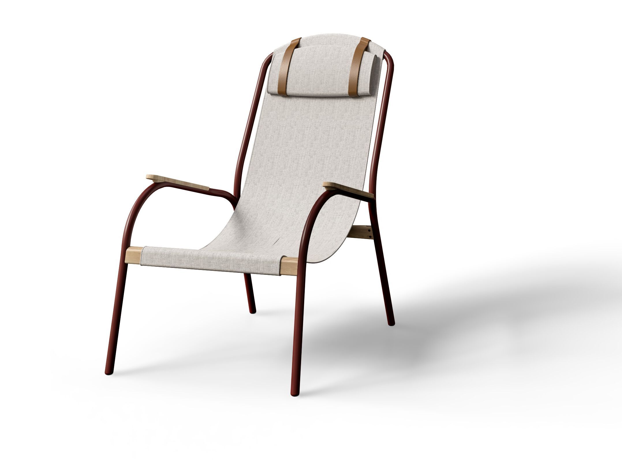 Садовое кресло из оцинкованной стали с подлокотниками Unopiù LULÙ ARCH-00077853