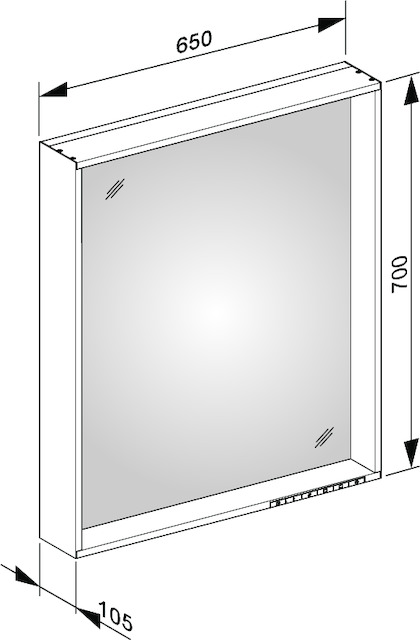 07898172000 Зеркало с подсветкой KEUCO Lichtspiegel - Вид №11