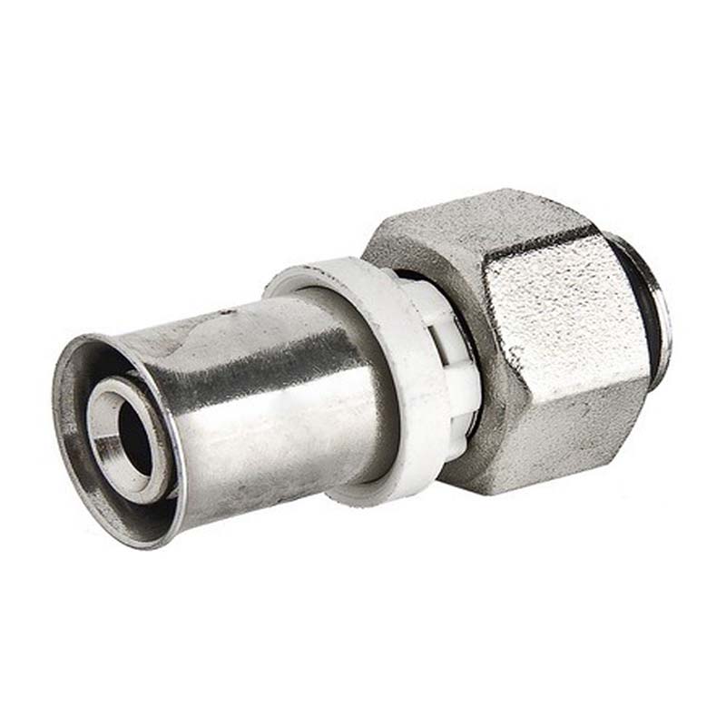 Муфта пресс-В с накидной гайкой, оловянное покрытие TIEMME 16x1/2" 1650160