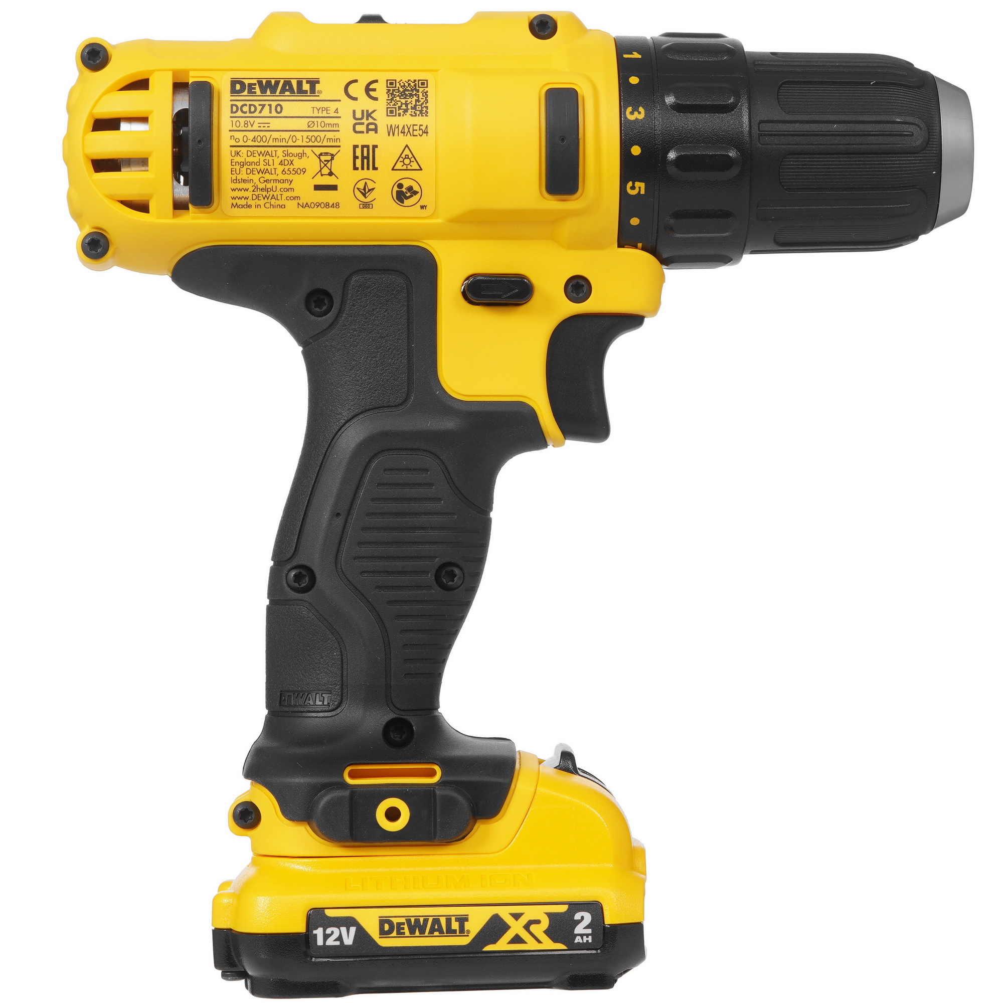 Дрель-шуруповерт DeWalt DCD710D2 XR 10.8/12V 5437795 STDN-0147345 - Вид №2