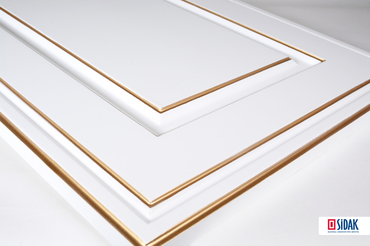 Фасады для кухни Патина Фрезеровка «Бостон» 702 Голубой SIST2878-6105 SIDAK - Вид №1