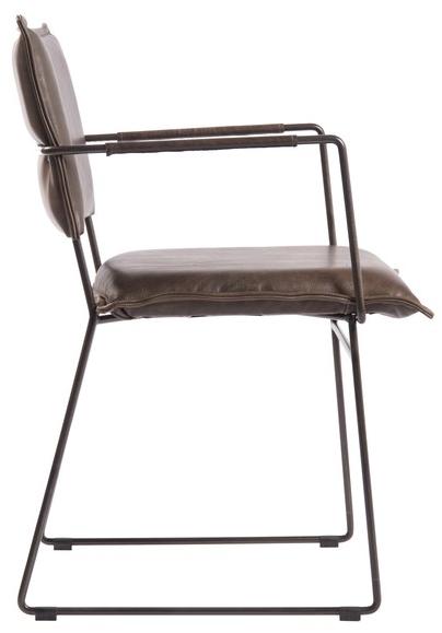 Jess Кожаное кресло с салазками и подлокотниками Norman sun-id-1499700 - Вид №3