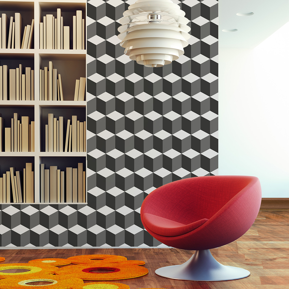 Декор для стен 3D Cubes Pattern Walplus WM5101X8 - Вид №1