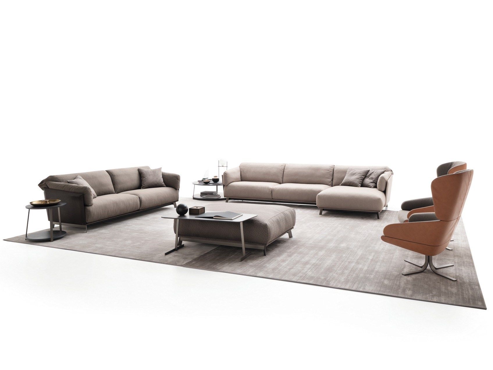 3-местный тканевый диван с полуостровом Ditre Italia Kailua ARCH-00117317 - Вид №2