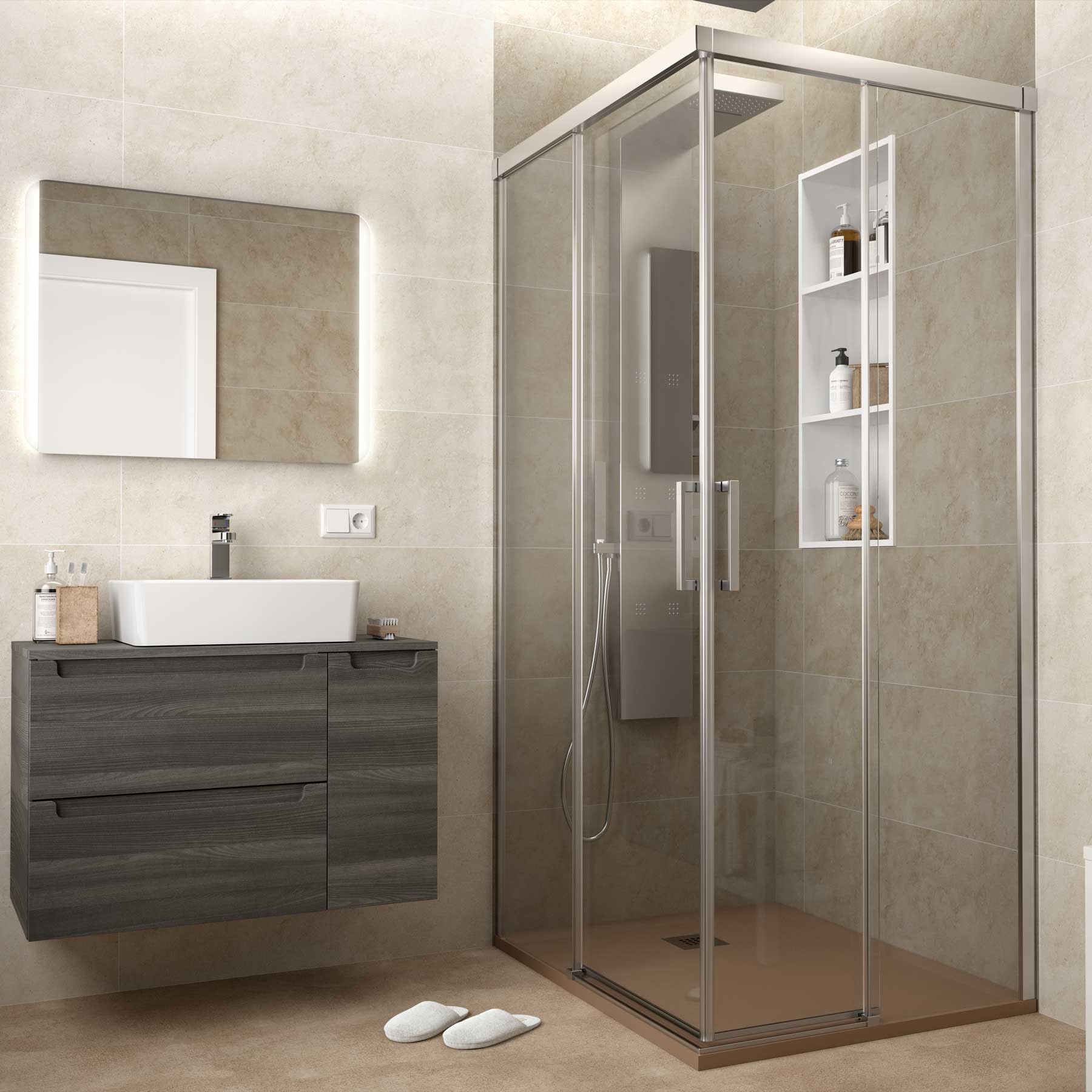 23593 SALGAR Поддон для душа RIOJA SAND 700 x 1400 мм  - Вид №2