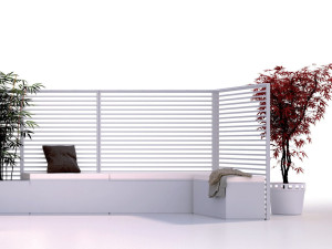 Алюминиевая вертикальная зеленая решетка