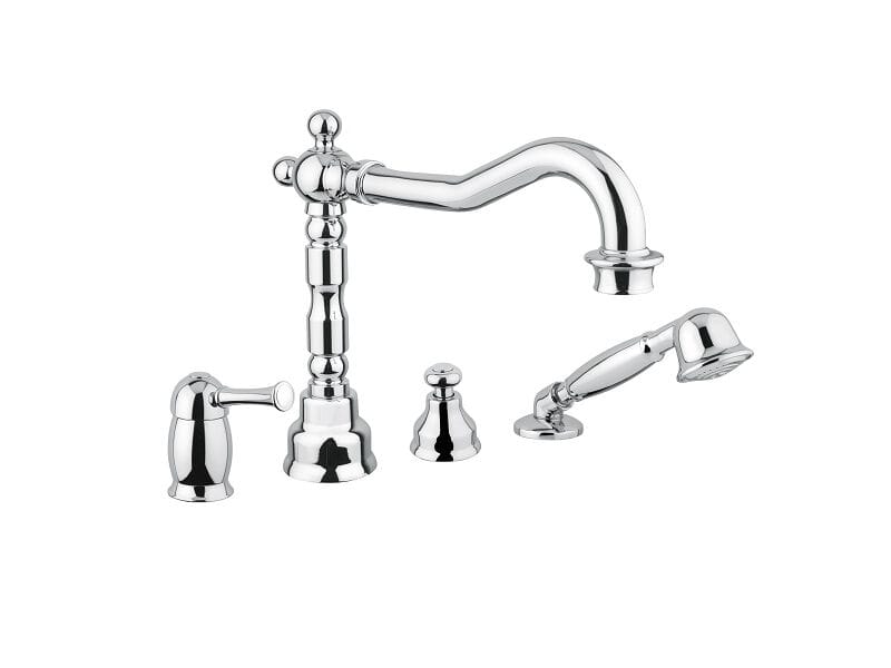 Хромированный латунный кран с 4 отверстиями Bugnatese Денвер ARCH-00068014