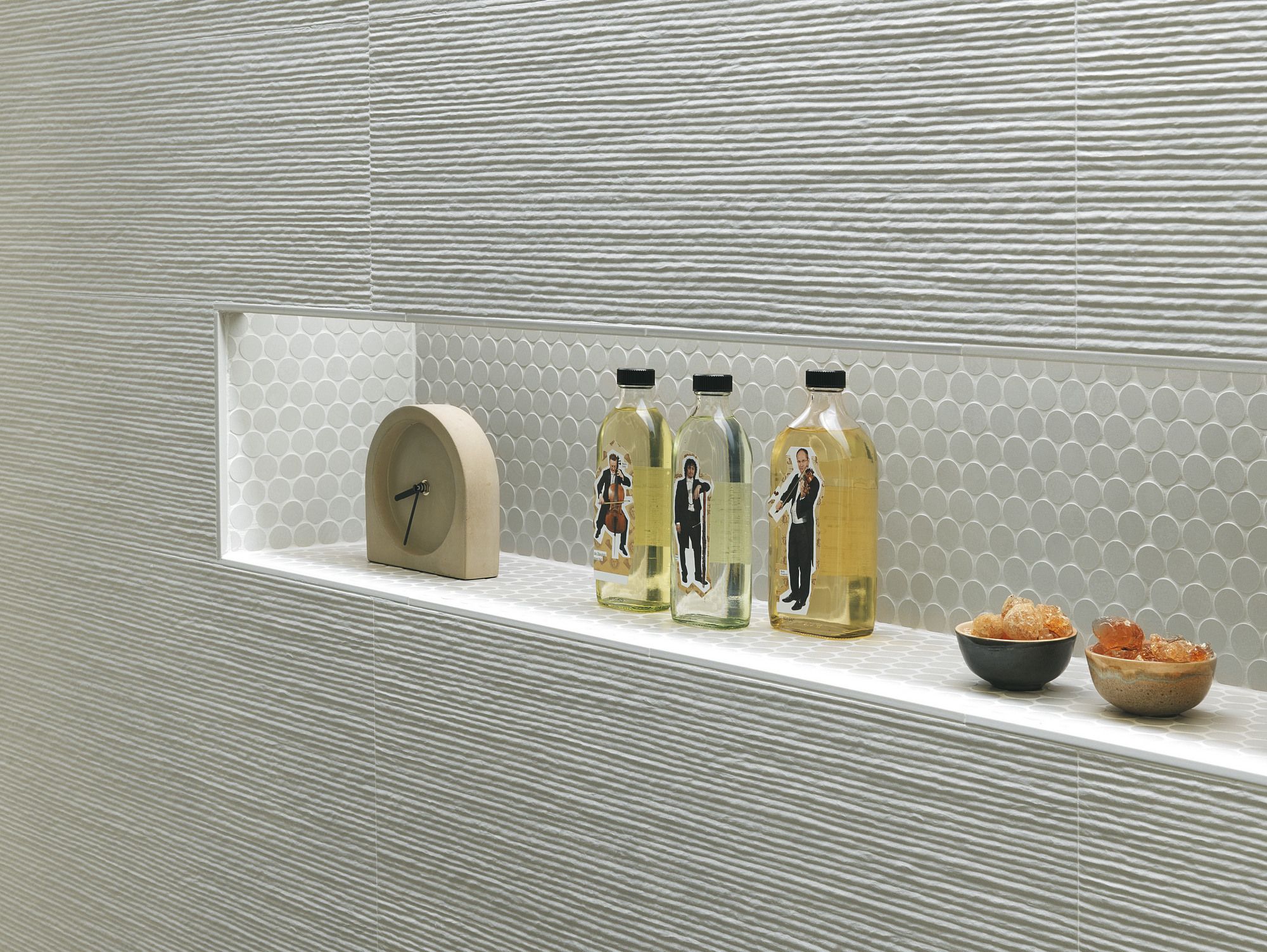 Внутренняя белая паста керамическая трехмерная поверхность плитки FAP ceramiche Color Line ARCH-00050853 - Вид №1