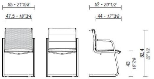 ESTEL GROUP Консольный стул с подлокотниками Aluminia sun-id-1406834 - Вид №2