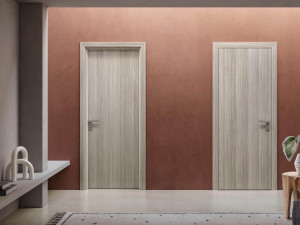 Деревянная отделка ламинат распашная дверь