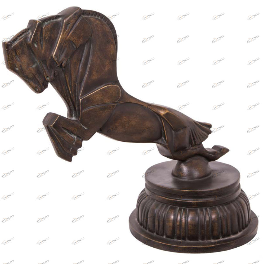 Статуэтка декоративная металлическая коричневая Horse PUSHA PUSHA 062719 Коричневый 