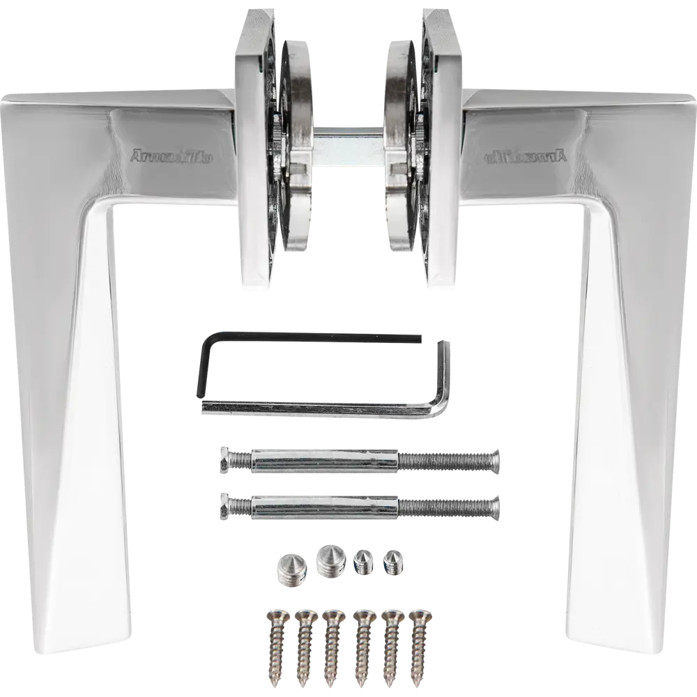 Дверная ручка Armadillo Mori USS без запирания ЦАМ гальваническое покрытие цвет хром STLM-2000199 - Вид №1