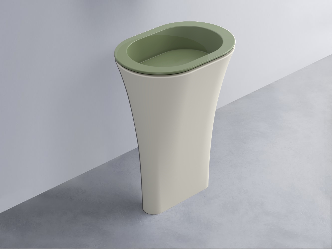 AMLA65-AG+AMPILO-AG+AMCOLO-TL Раковина Amedeo Ovale отдельностоящая cielo Enjoy + Amedeo Ceramica Cielo