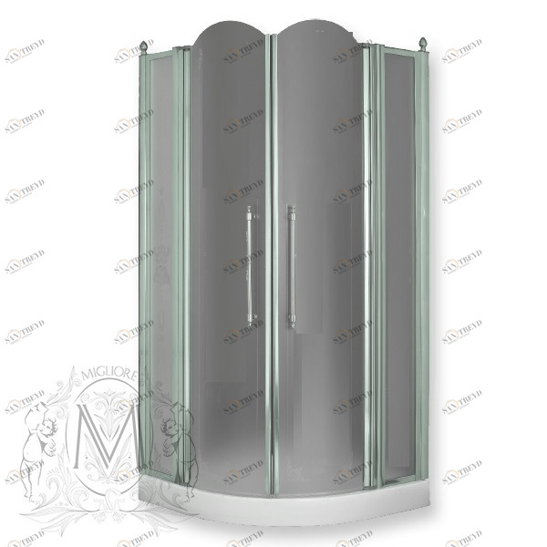 Душевой уголок MIGLIORE Diadema, 90 х 90 х 185 см, стекло матовое ML.DDM-22.691.ST.CR
