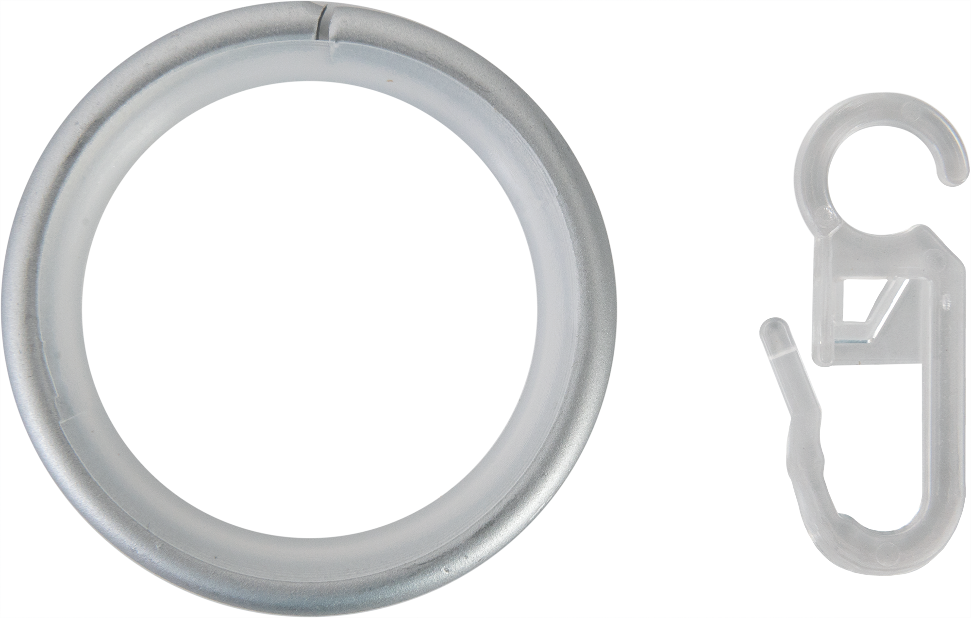 Кольца с крючками ORBIS для штор, серебристые, 10 шт 86017154 STLM-0066231