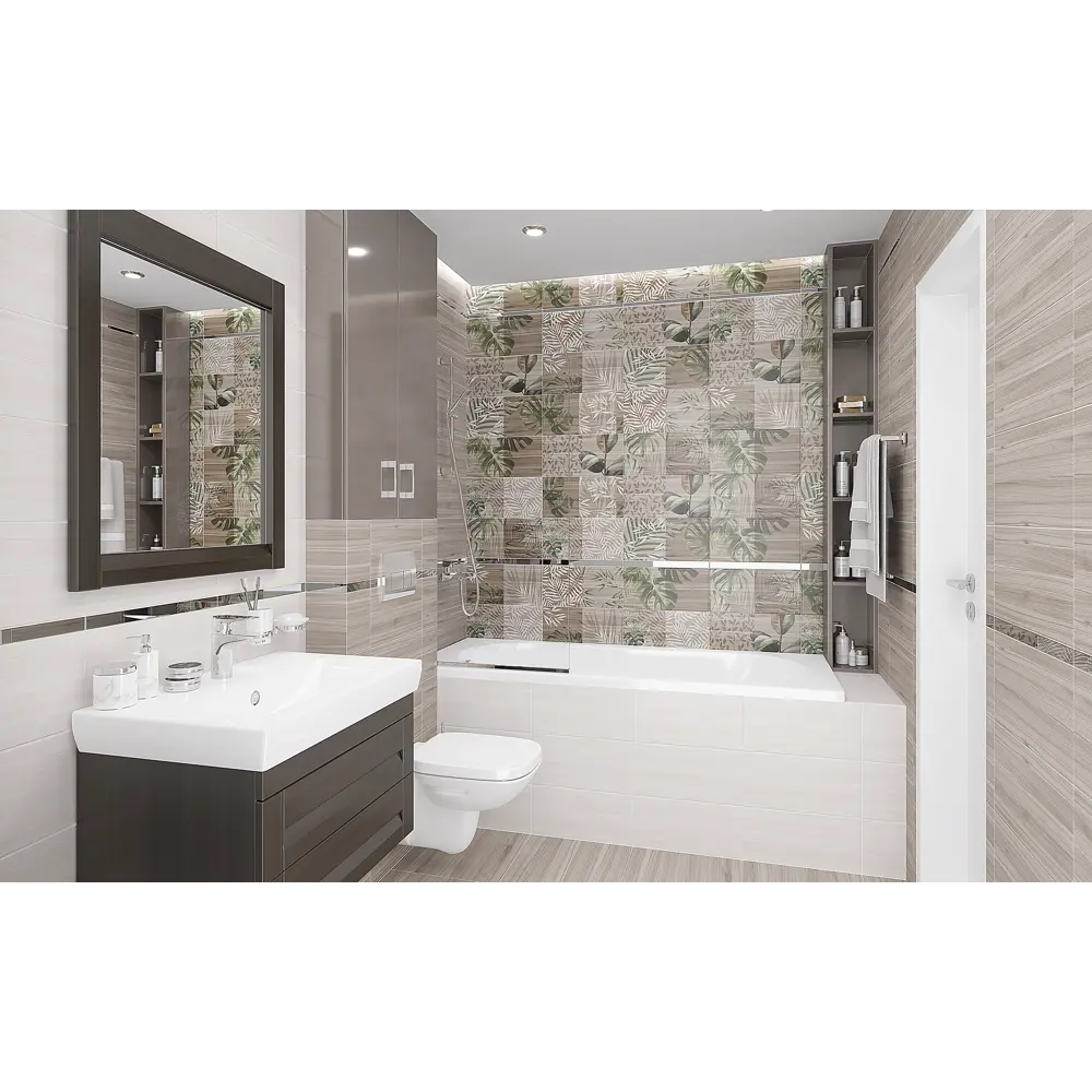 Керамогранит Organic 40.2х40.2 см 1.62 м² цвет серый Santreyd STLM-2193329 - Вид №4
