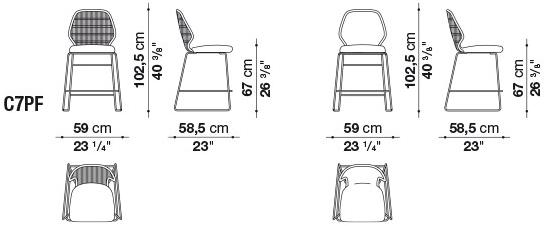 B&B Italia Outdoor Табурет садовый с подставкой для ног Crinoline sun-id-1371997 - Вид №2