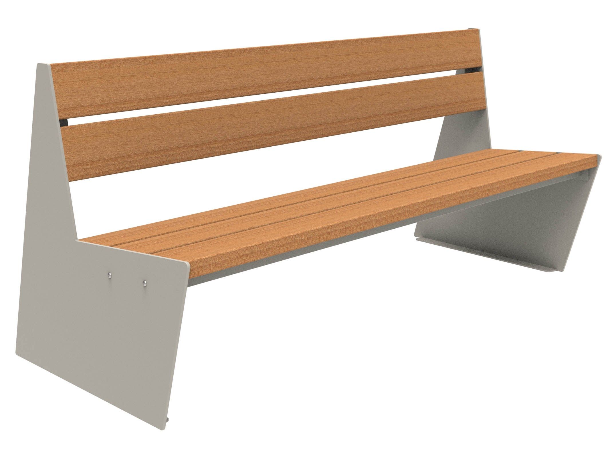 Скамья из окуме со спинкой Lazzari Sharp ARCH-00087617 - Вид №17
