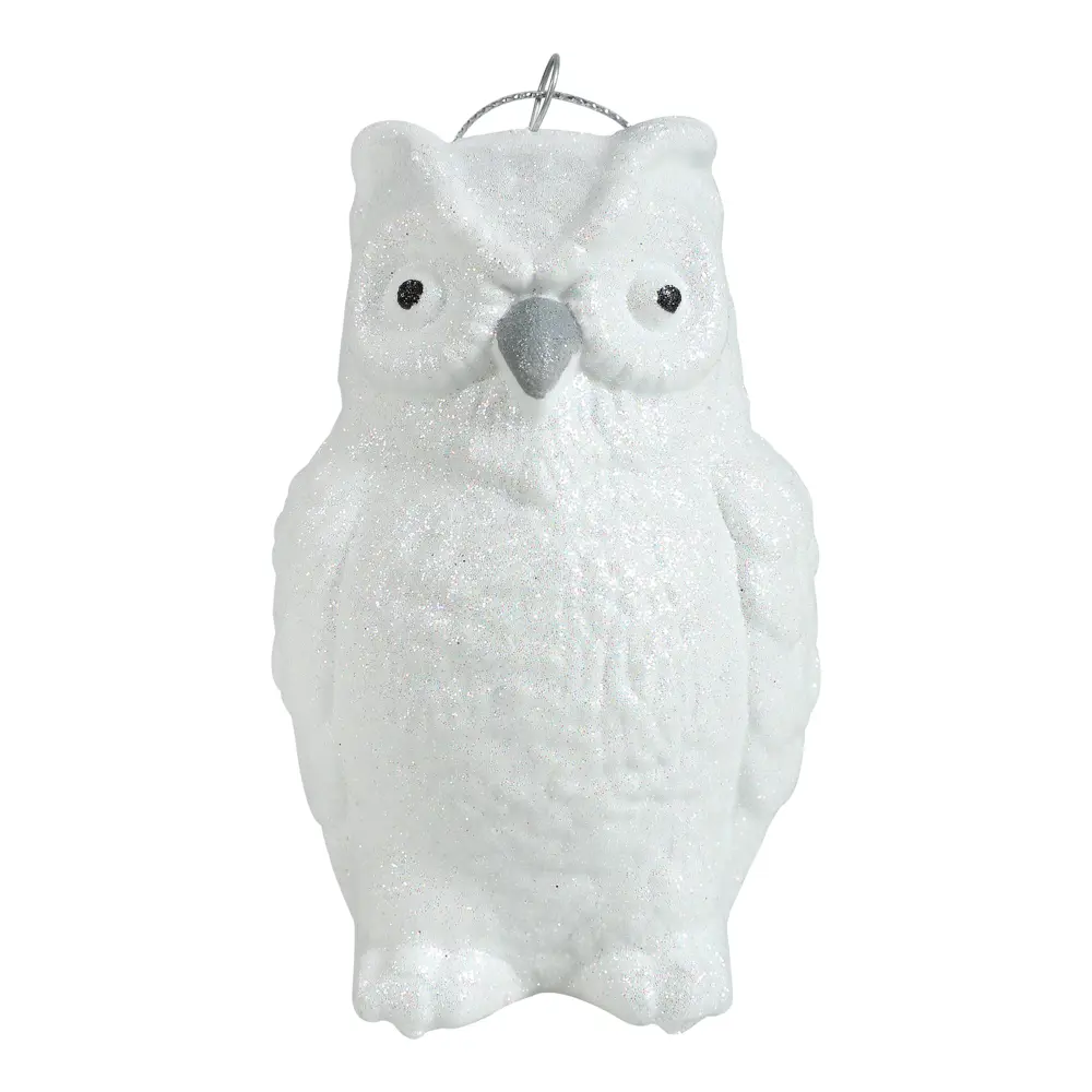 88458704 Новогоднее украшение Сова 10x7 см цвет серебро STLM-0952856 Santreyd  - Вид №4