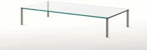 Glas Italia Низкий прямоугольный журнальный столик из хрусталя Steel